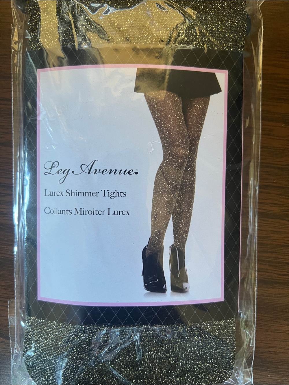NWT Leg Avenue Lurex Shimmer Tights - One Size